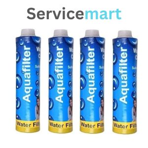 servicemart Carbon Filter Cartridge Suitable for All Types of Water Purifier | MLT Candle|Suitable for All Types of Water Purifier 9" Pre Filter (Pack of 4)